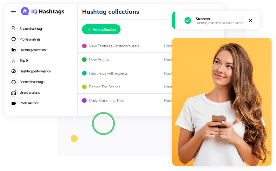 hashtag collections screen 1c