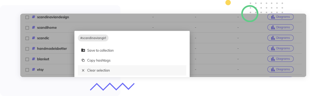 hashtag collections screen 5