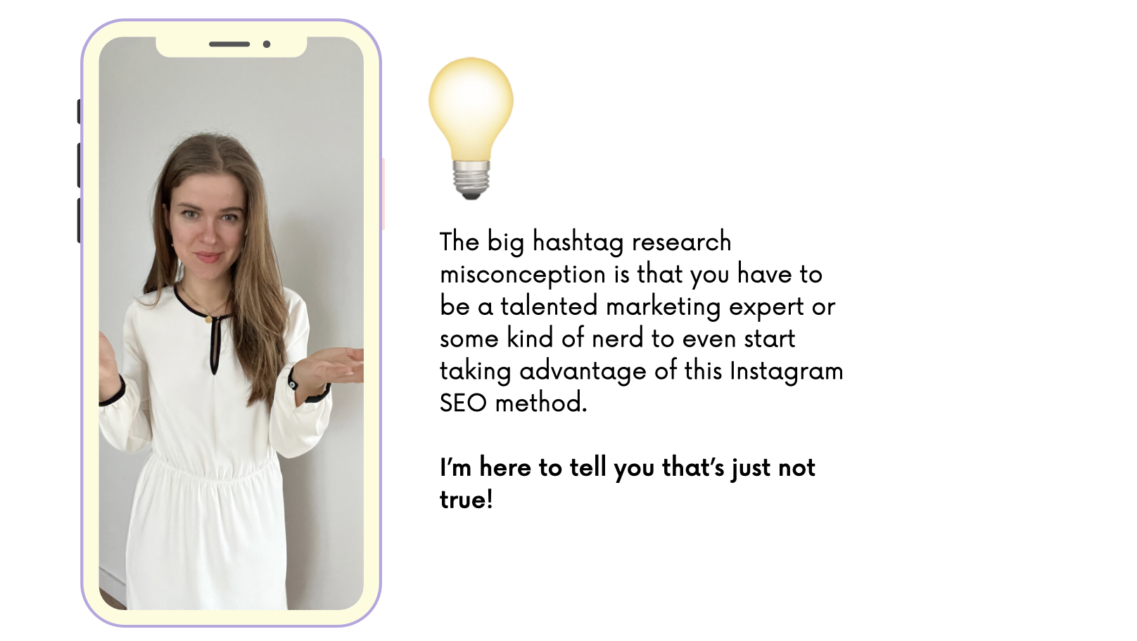 blonde girl explaining how to use hashtags in 2023