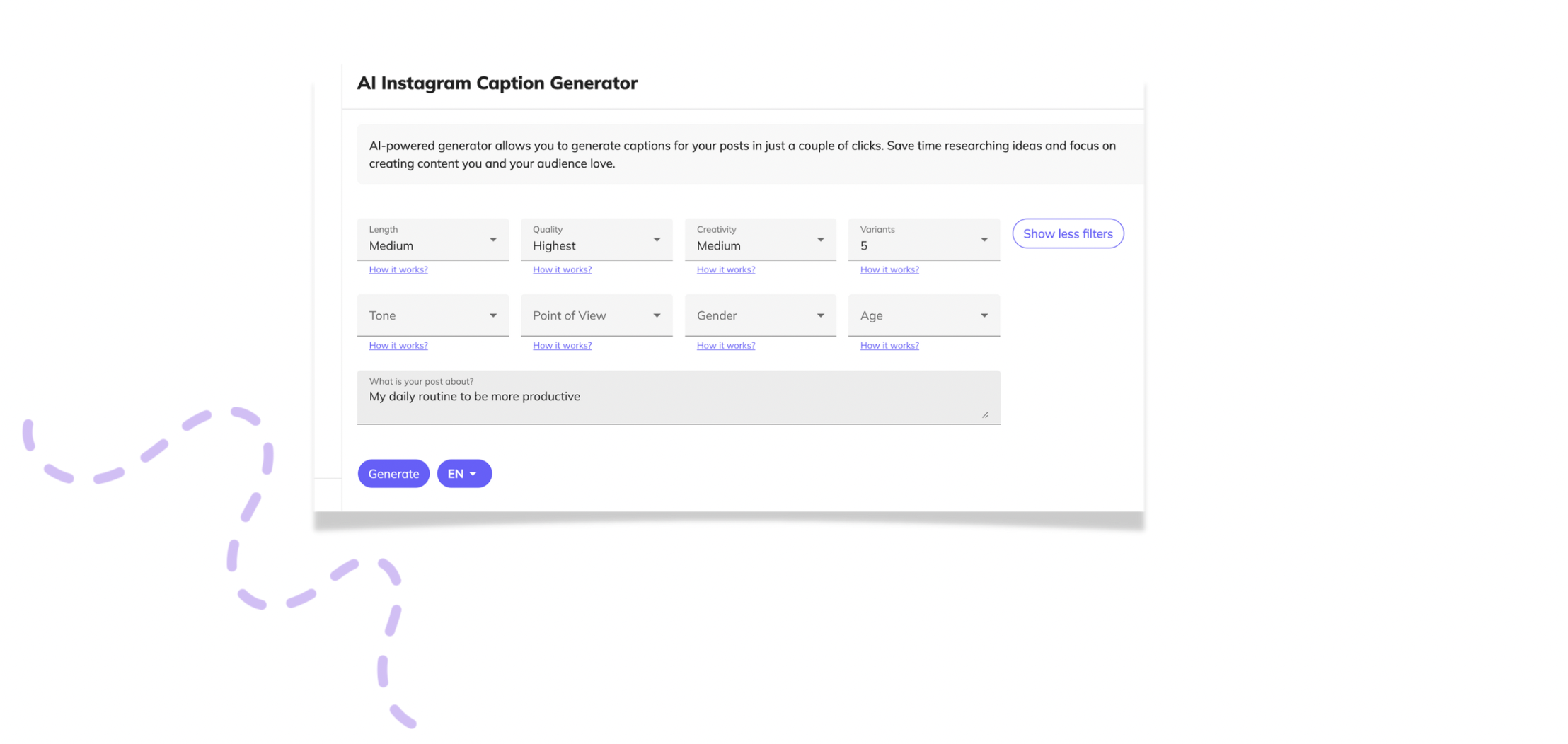 how to use ai powered tools for instagram and social media content creation screenshot explaining if you can create content generated by ai artificial intelligence