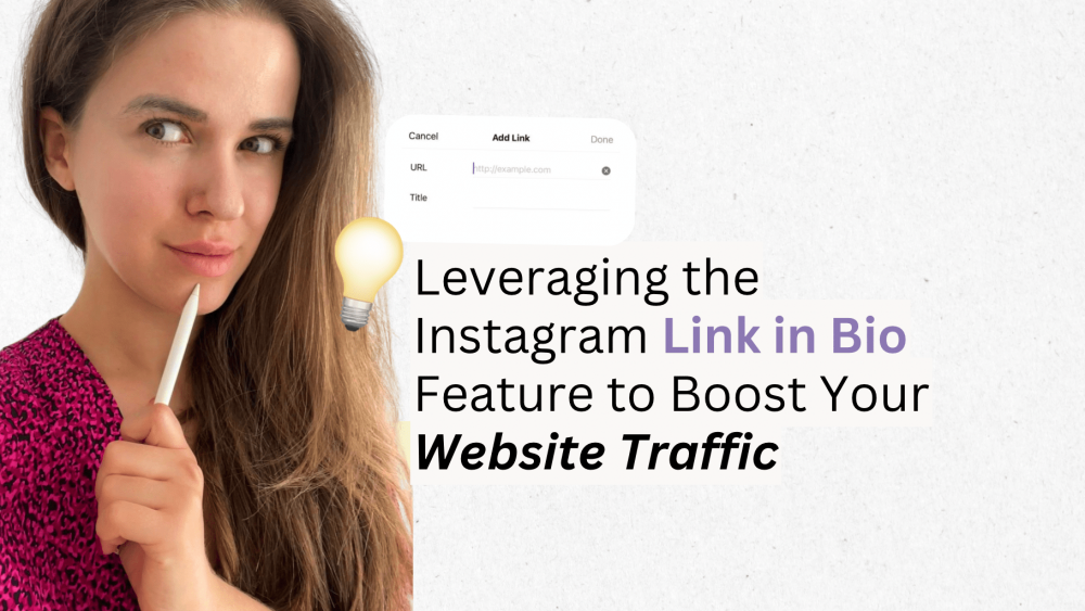 infographic explaining how to boost your website traffic with social media and instagram