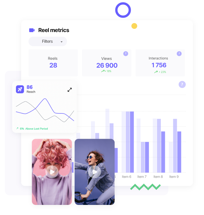 IQ Hashtags - Instagram Hashtags Search Tool 21 reel metrics 2